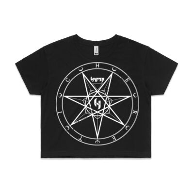 Heretic Heptagram Ladies Crop Tee Thumbnail